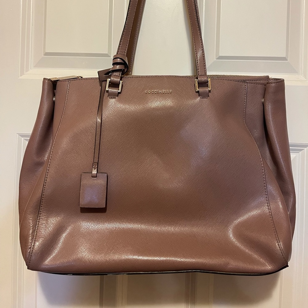 Lavender Coccinelle Italian Leather Bag, Bought in Italy - Like New Condition!